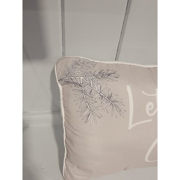 Lets Get Cozy Decorative Throw Pillow Snowflakes - Picture 2 of 5